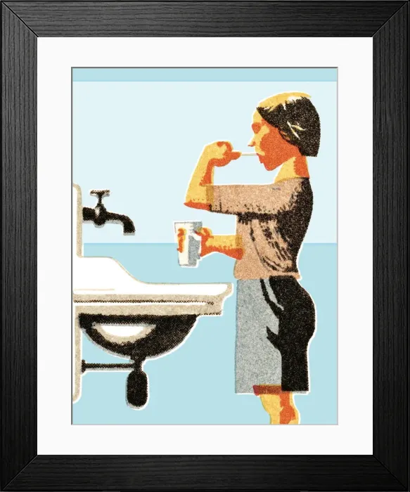 Framed Print : Washing hands Framed Print : Washing hands