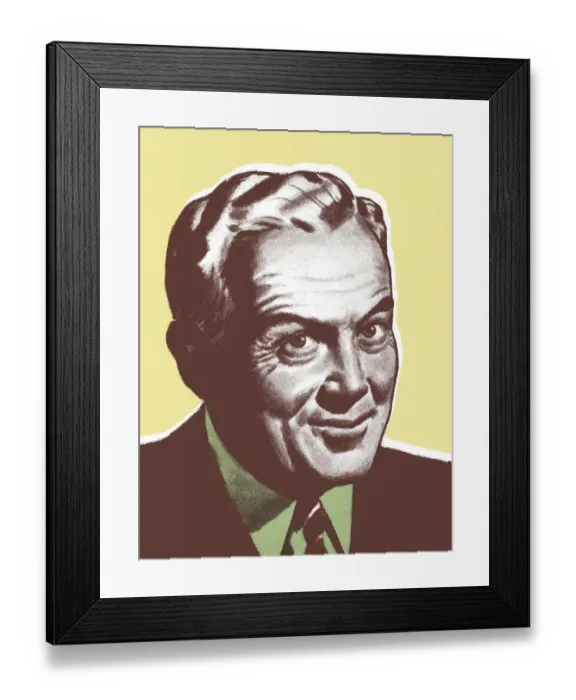Framed Print : Smiling Man Framed Print : Smiling Man