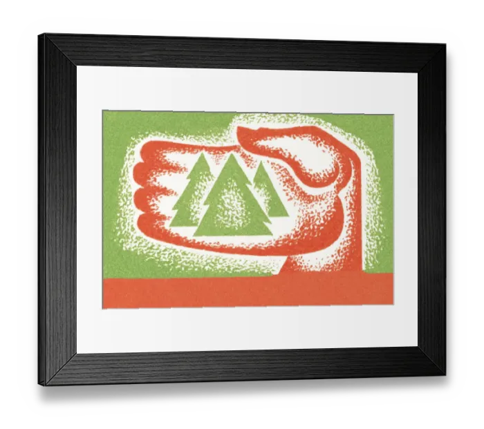 Framed Print : Three trees in hand Framed Print : Three trees in hand
