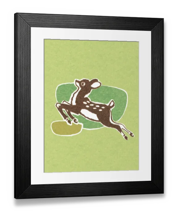 Framed Print : Fawn Jumping Framed Print : Fawn Jumping