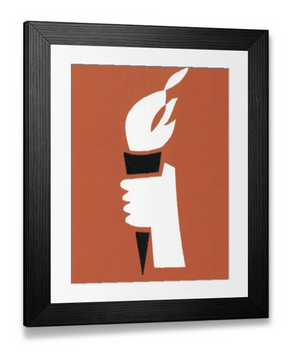 Framed Print : Hand Holding Torch Framed Print : Hand Holding Torch