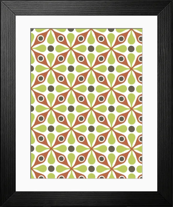 Framed Print : Flower Pattern Framed Print : Flower Pattern