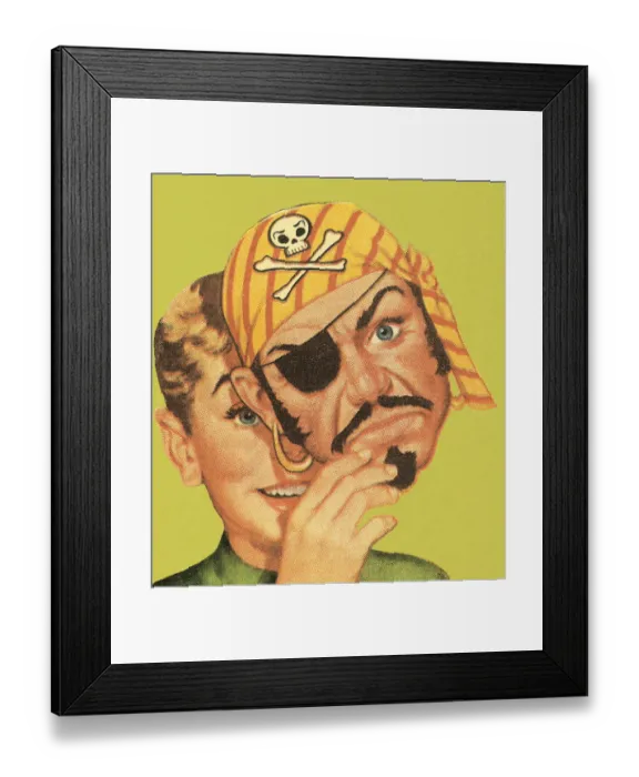 Framed Print : Pirate mask Framed Print : Pirate mask