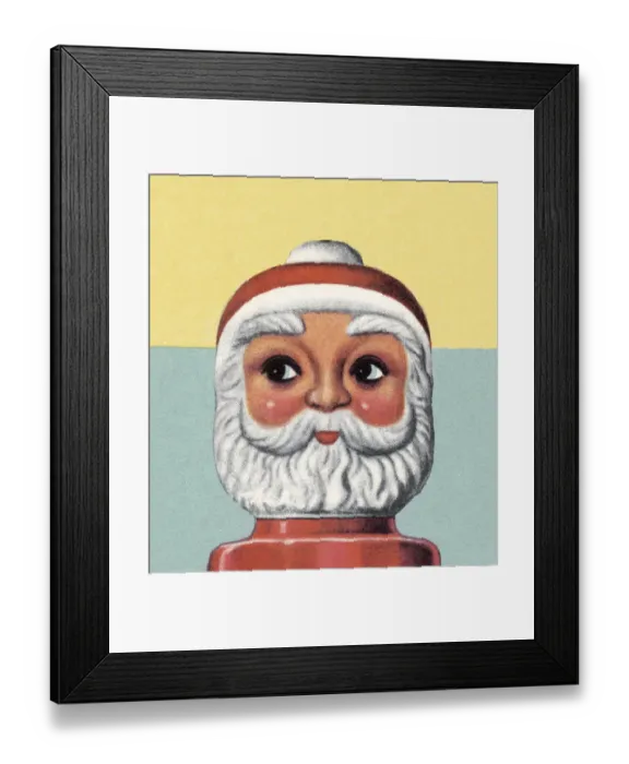 Framed Print : Santa Head Framed Print : Santa Head