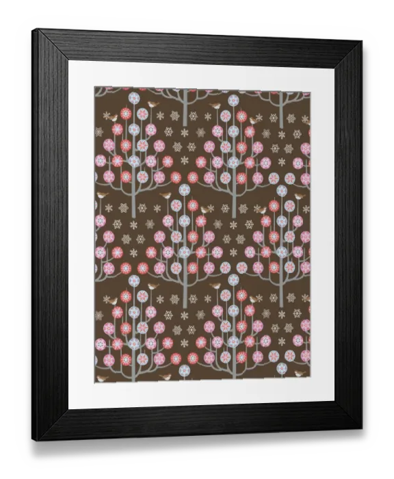 Framed Print : Christmas Tree Pattern Framed Print : Christmas Tree Pattern