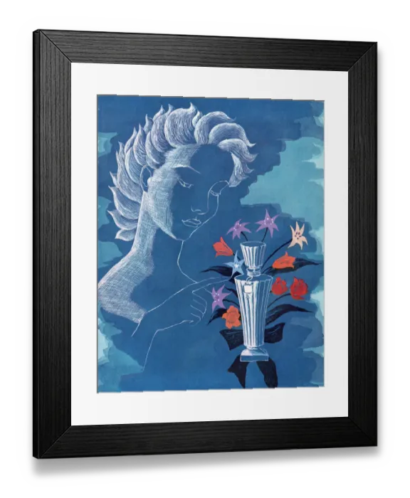 Framed Print : Woman Pointing at Perfume Bottle Framed Print : Woman Pointing at Perfume Bottle