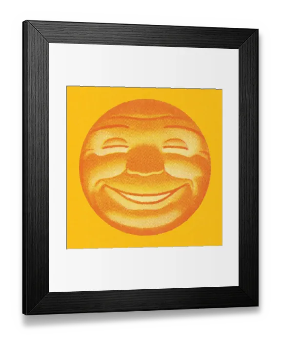 Framed Print : Smiling Sun Framed Print : Smiling Sun
