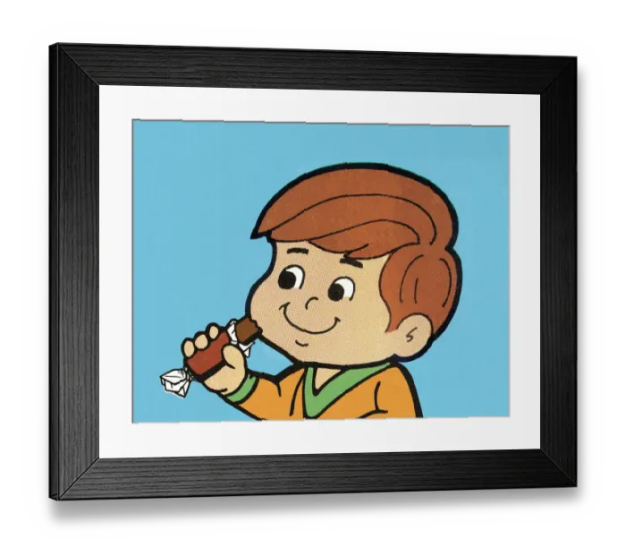 Framed Print : Boy with candy Framed Print : Boy with candy