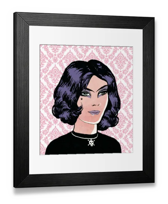 Framed Print : Goth Teen. http: / / csaimages.com / images / istockprofile / csa_vector_dsp.jpg Framed Print : Goth Teen. http: / / csaimages.com / images / istockprofile / csa_vector_dsp.jpg