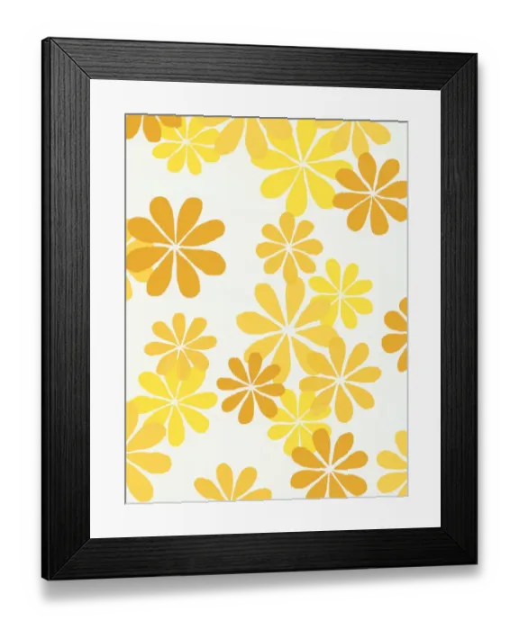 Framed Print : Flower pattern Framed Print : Flower pattern