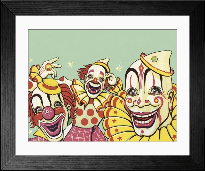 Framed Print : Three Clowns Framed Print : Three Clowns