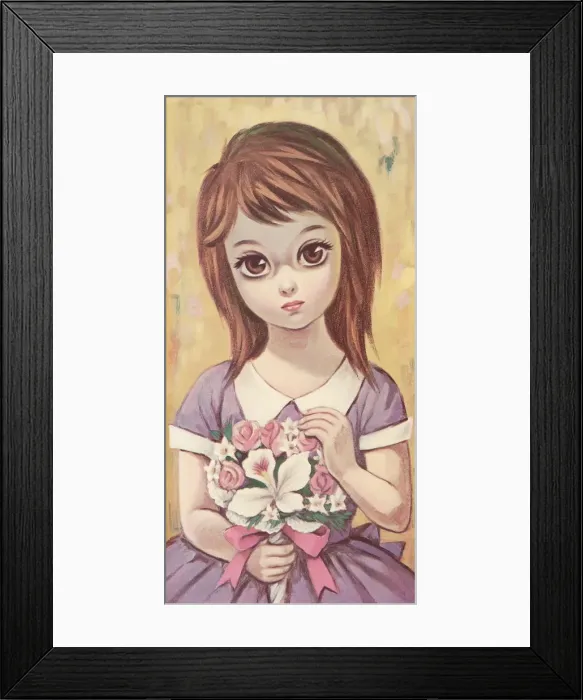 Framed Print : Big-eyed girl Framed Print : Big-eyed girl