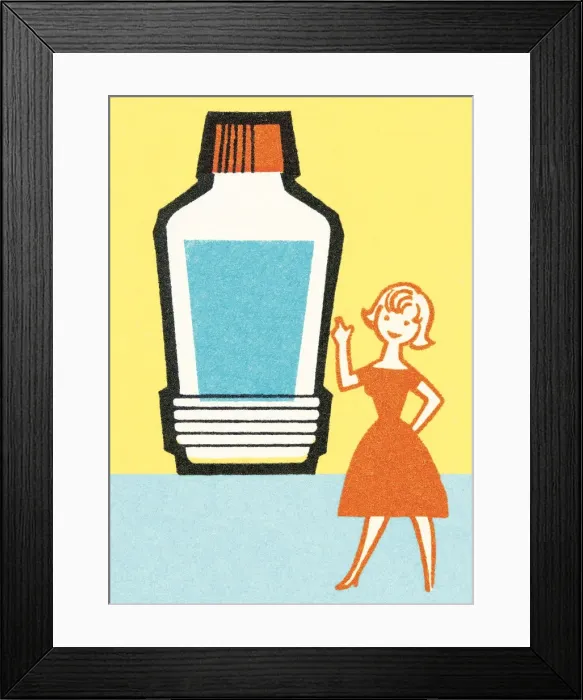 Framed Print : Woman with solution