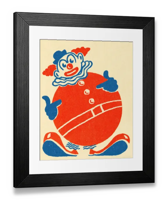 Framed Print : Roly Poly Clown Framed Print : Roly Poly Clown