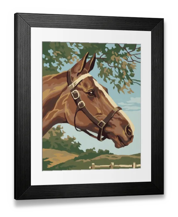 Framed Print : Brown Horse Framed Print : Brown Horse