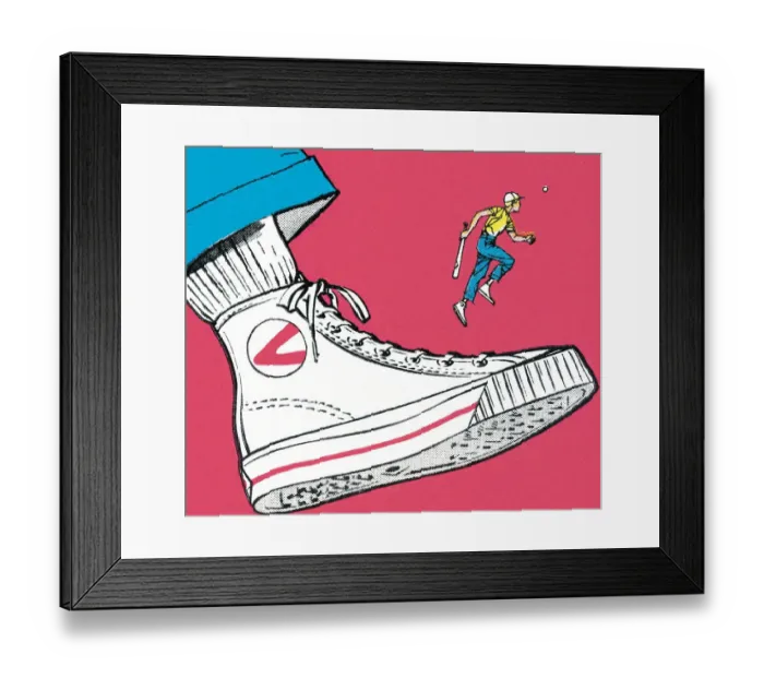 Framed Print : High-top shoe Framed Print : High-top shoe
