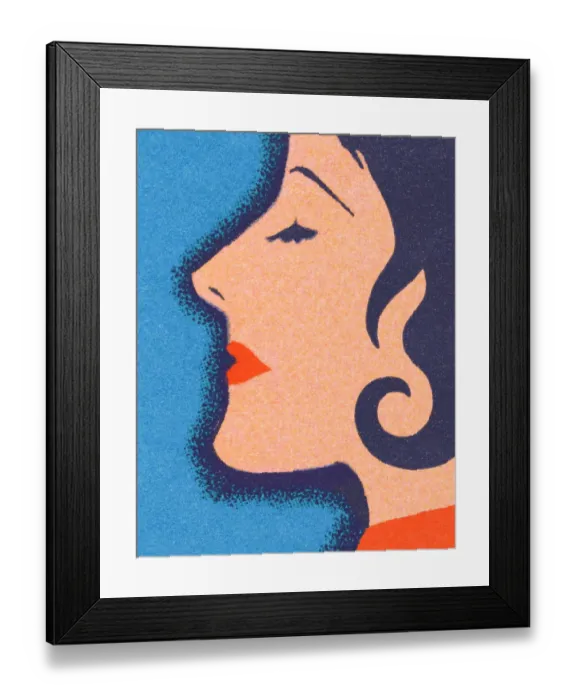 Framed Print : Profile of a Woman Framed Print : Profile of a Woman
