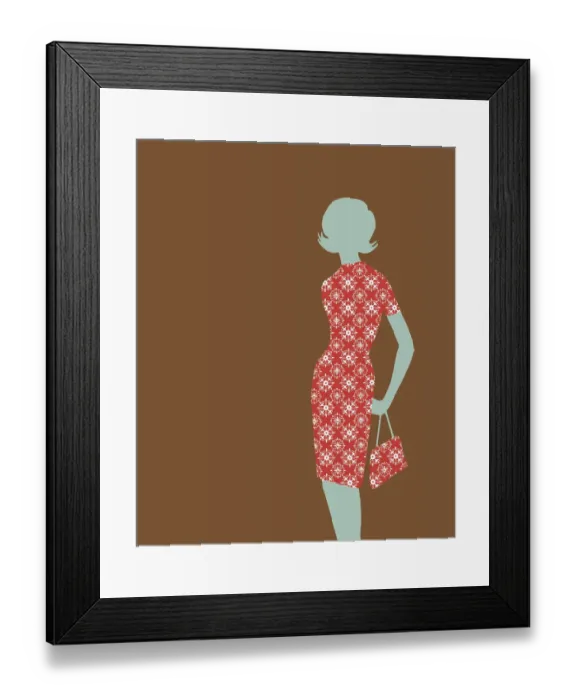 Framed Print : Fashionable woman Framed Print : Fashionable woman