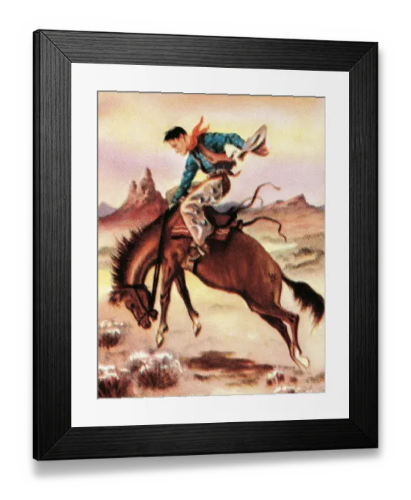 Framed Print : Cowboy. http: /  / csaimages.com / images / istockprofile / csa_vector_dsp.jpg