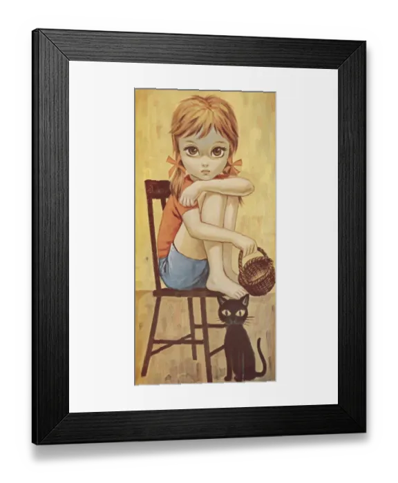 Framed Print : Big-eyed girl Framed Print : Big-eyed girl