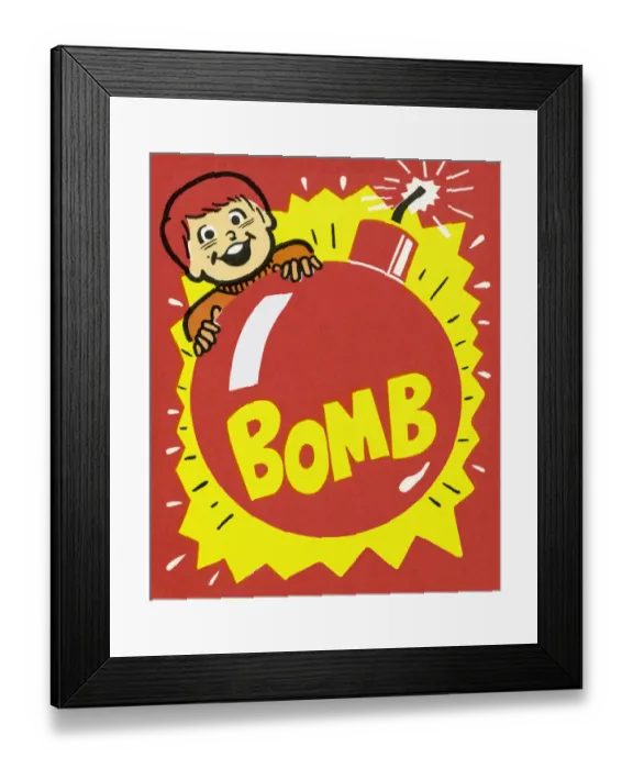 Framed Print : Bomb Boy. http: /  / csaimages.com / images / istockprofile / csa_vector_dsp.jpg