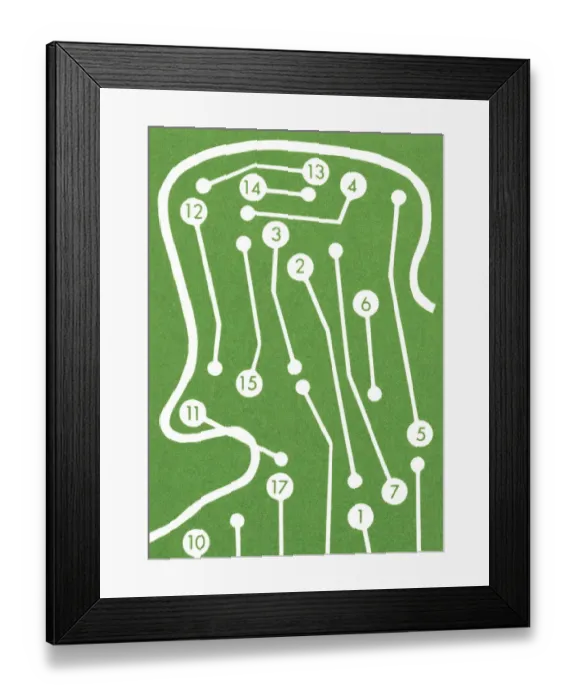 Framed Print : Golf course Framed Print : Golf course