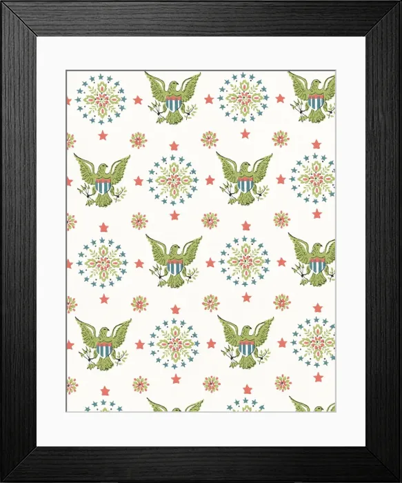 Framed Print : Patriotic American pattern Framed Print : Patriotic American pattern