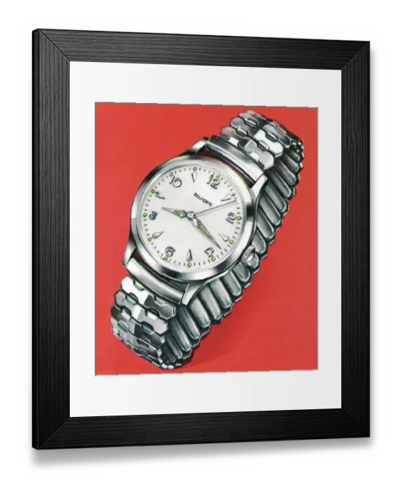 Framed Print : Mens watch Framed Print : Mens watch