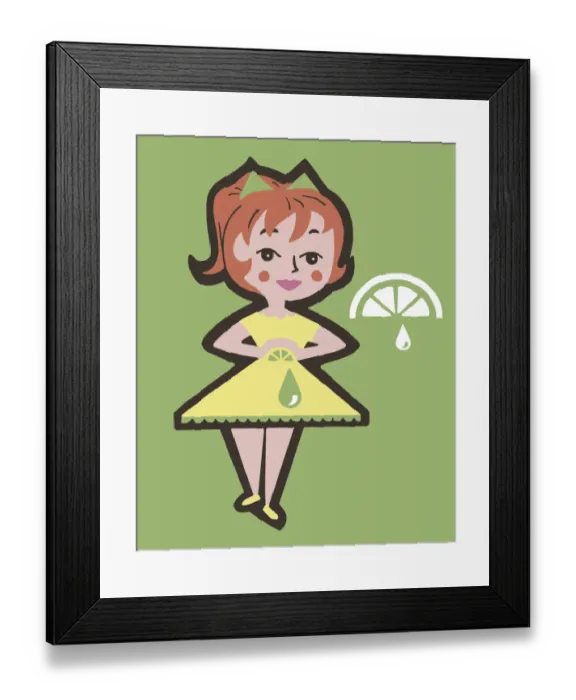 Framed Print : Woman Squeezing a Lime Framed Print : Woman Squeezing a Lime