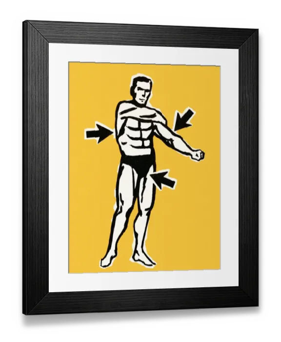 Framed Print : Muscle man Framed Print : Muscle man