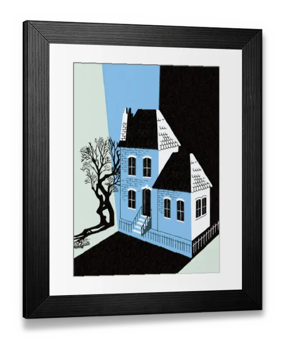 Framed Print : Haunted House Framed Print : Haunted House