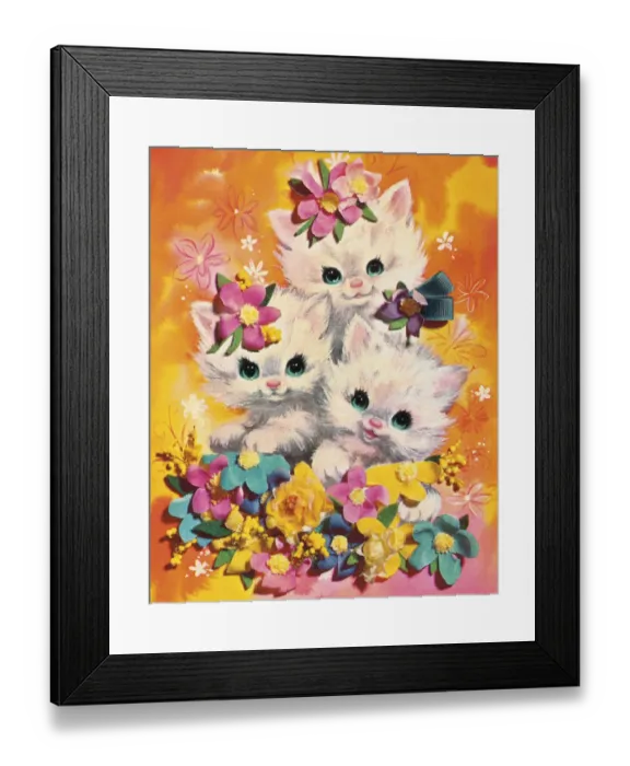 Framed Print : Three Kittens Framed Print : Three Kittens