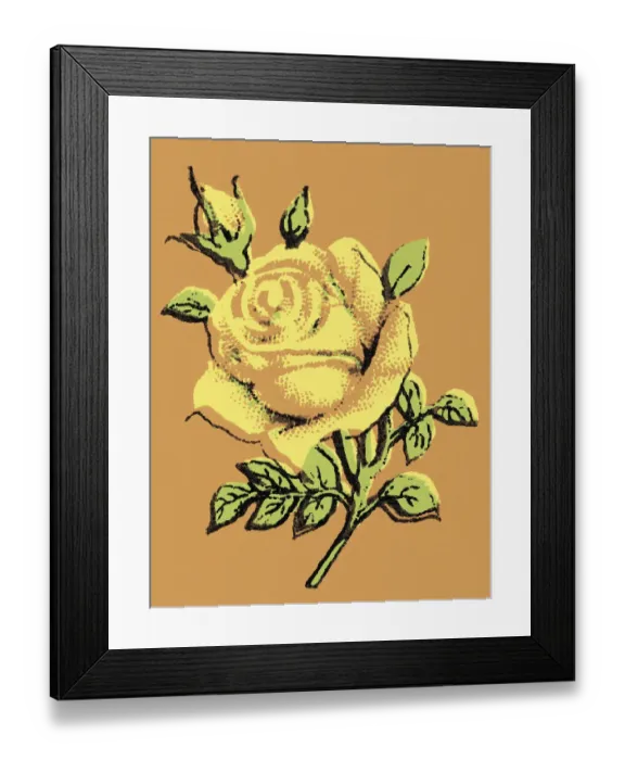 Framed Print : Rose. http: /  / csaimages.com / images / istockprofile / csa_vector_dsp.jpg