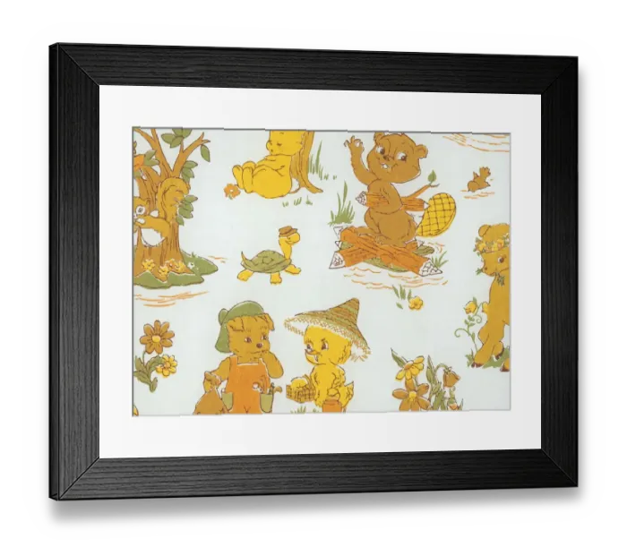 Framed Print : Baby animal pattern Framed Print : Baby animal pattern