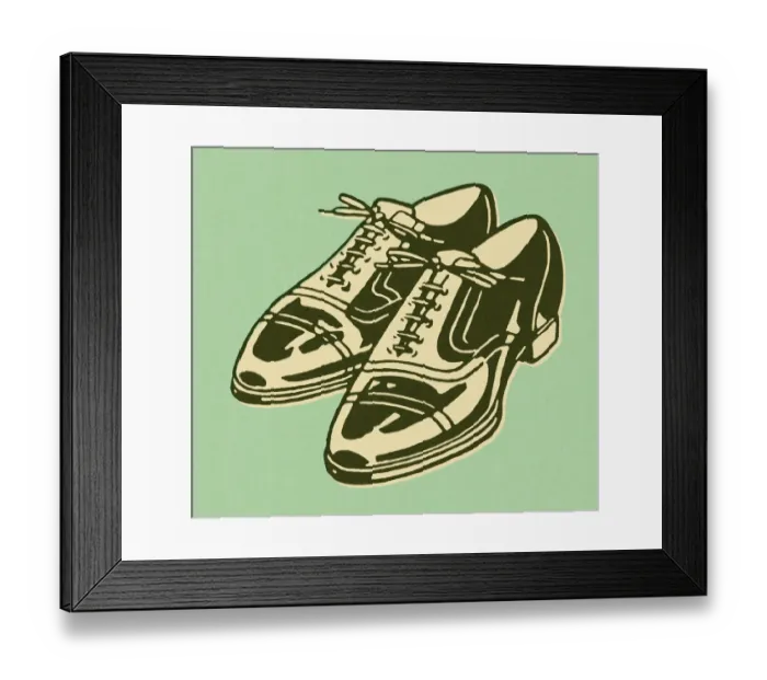 Framed Print : Mens Dress Shoes Framed Print : Mens Dress Shoes
