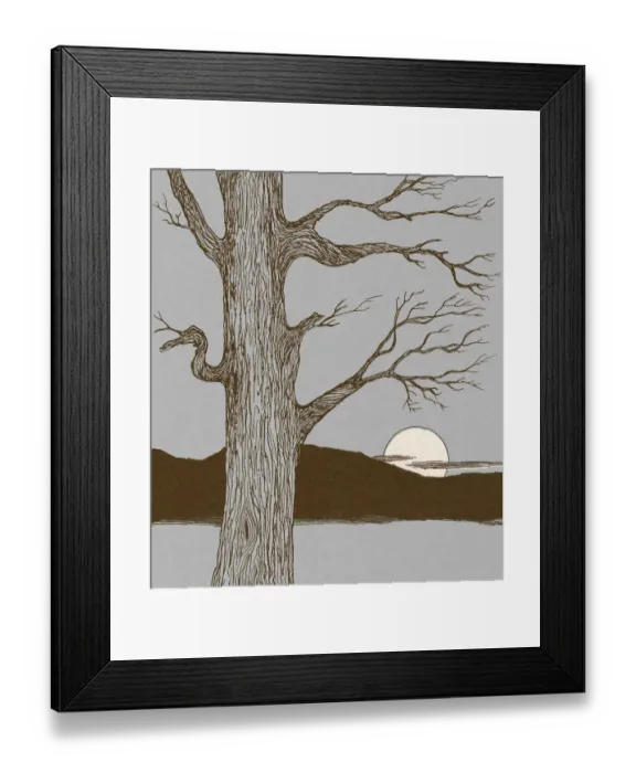 Framed Print : Sunset Landscape Framed Print : Sunset Landscape