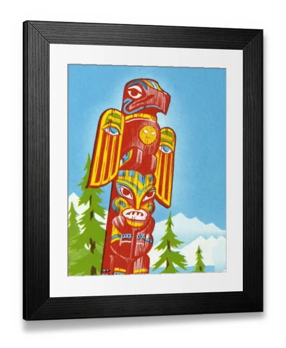 Framed Print : Totem Pole Framed Print : Totem Pole