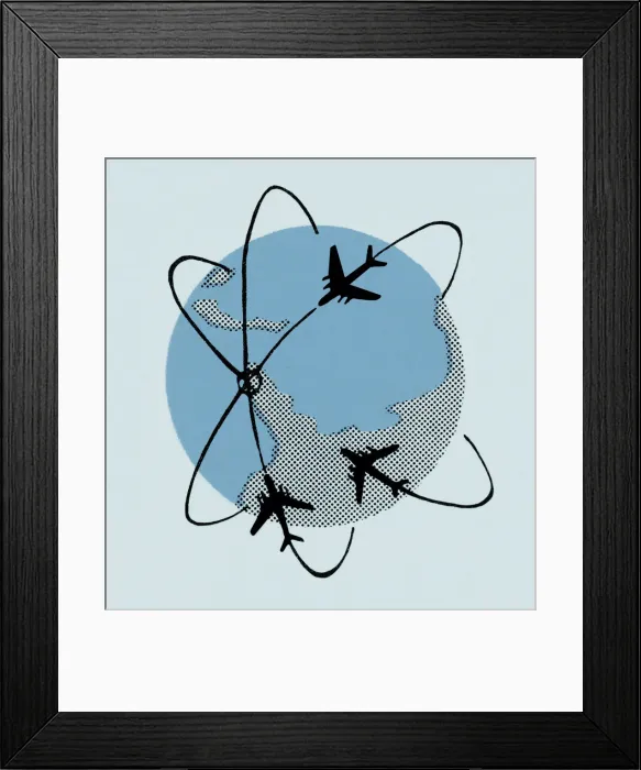 Framed Print : Global Air Travel Framed Print : Global Air Travel