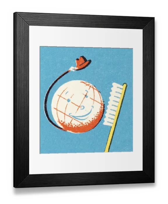 Framed Print : The world needs its teeth brushed Framed Print : The world needs its teeth brushed