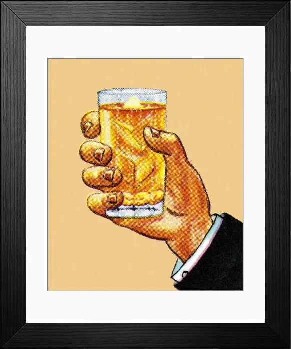 Framed Print : Hand Holding Glass Framed Print : Hand Holding Glass