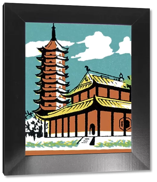 Pagoda and Building