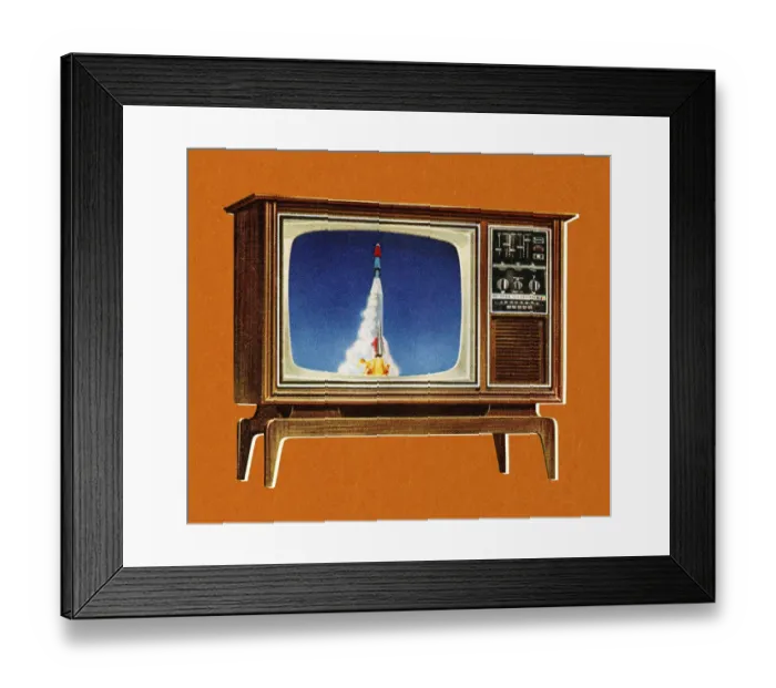 Framed Print : Rocket on Television Framed Print : Rocket on Television