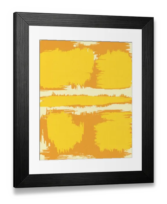 Framed Print : Yellow Abstract Pattern Framed Print : Yellow Abstract Pattern
