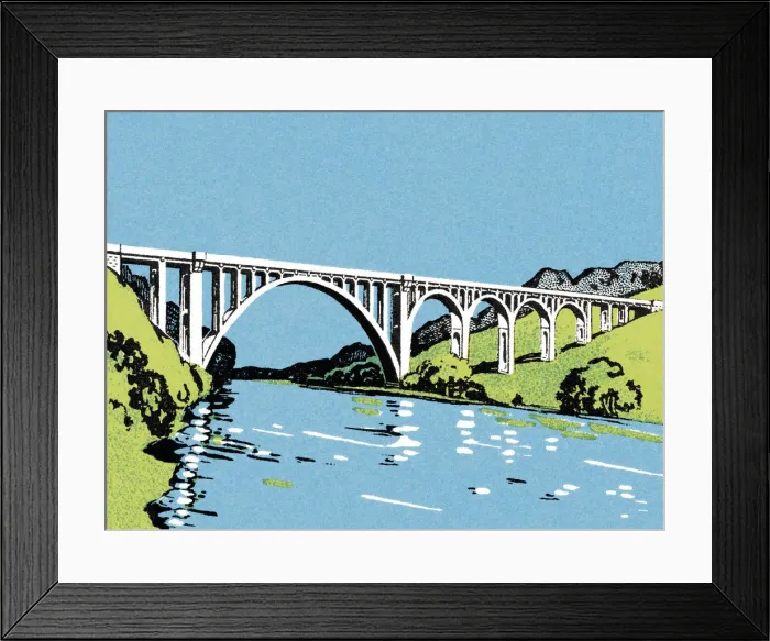 Framed Print : Bridge over River Framed Print : Bridge over River