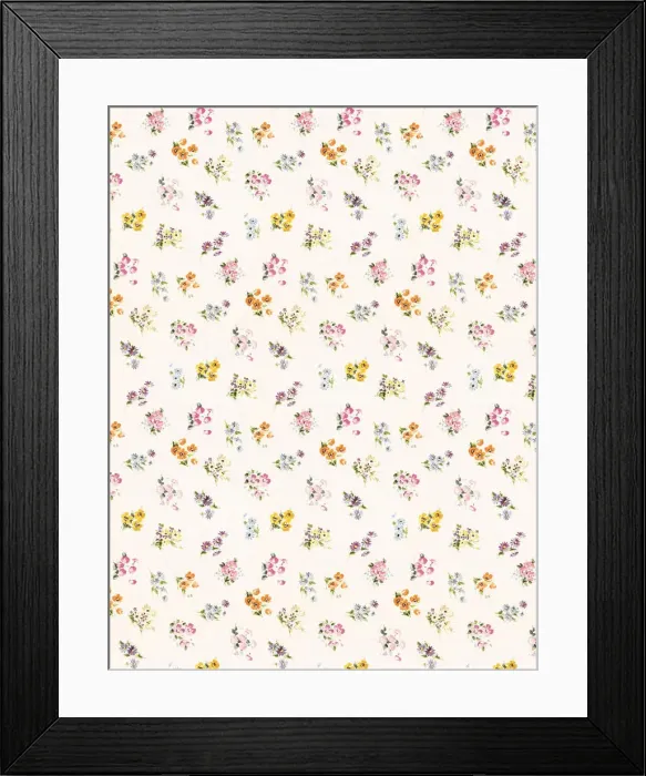 Framed Print : Flower pattern Framed Print : Flower pattern
