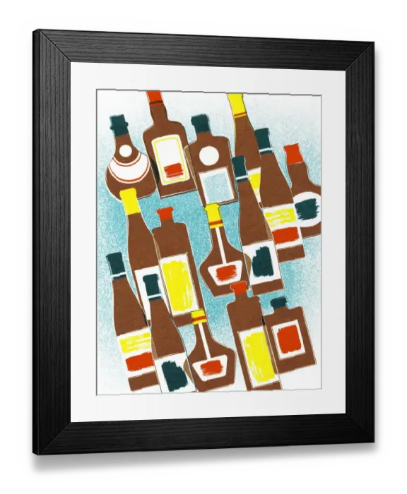 Framed Print : Variety of Bottles Framed Print : Variety of Bottles