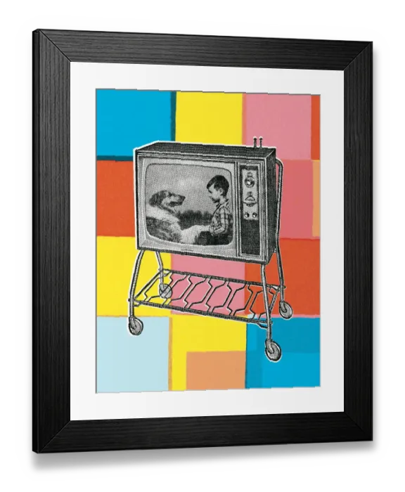 Framed Print : Television Set Framed Print : Television Set
