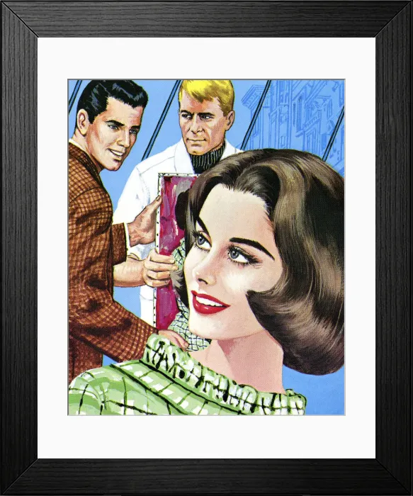 Framed Print : Two Men and A Woman Framed Print : Two Men and A Woman