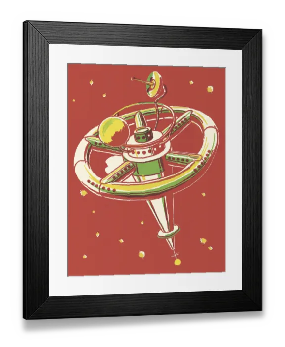 Framed Print : Outer Space Station Framed Print : Outer Space Station