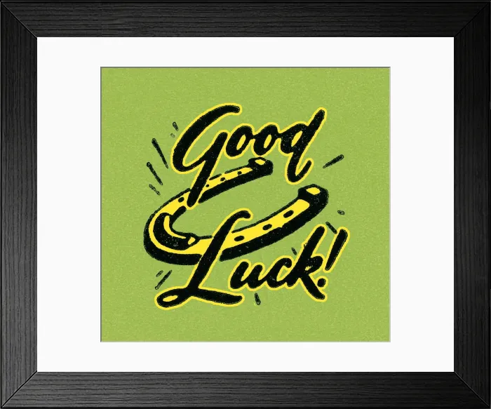 Framed Print : Good luck horseshoe Framed Print : Good luck horseshoe